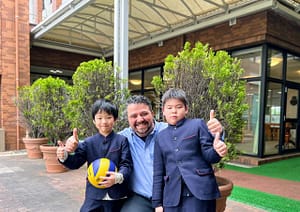 Principal With Students